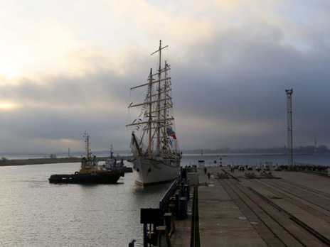 Nadezhda Sailing Ship Arrives in Baltiysk