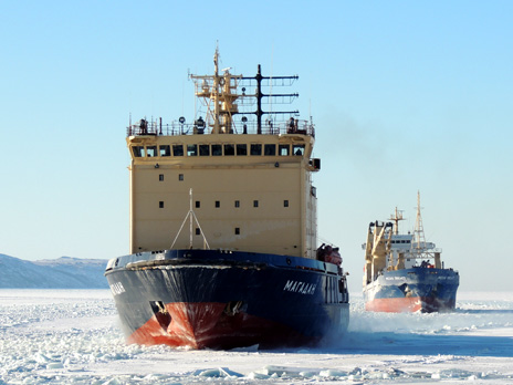 Information on FSUE “Rosmorport” icebreaker support in Russian seaports as of May 3, 2018