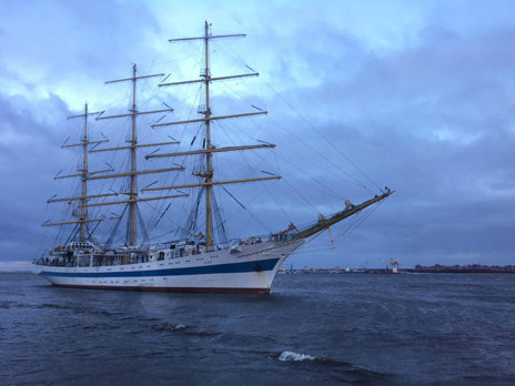 Mir Sailing Ship Arrives in Saint Petersburg