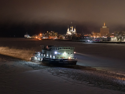 Icebreaker assistance completed in the seaports of Magadan, Arkhangelsk and Kandalaksha water areas