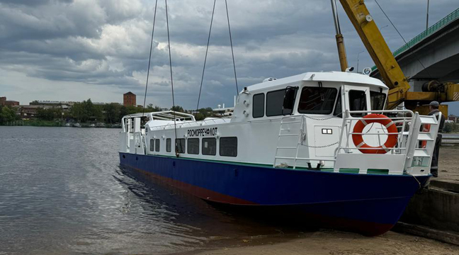 The launching of a crew boat under construction for the needs of the Astrakhan Branch took place in Kostroma