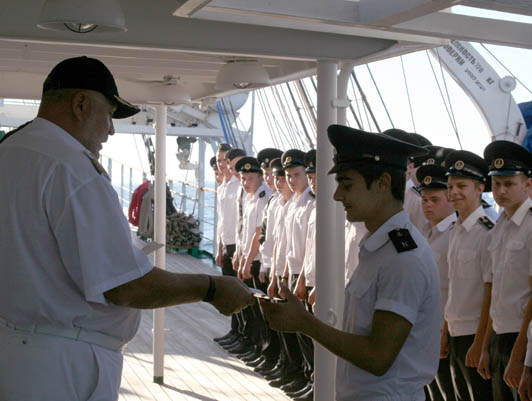 Khersones Sailing Training Ship accepts new cadets aboard