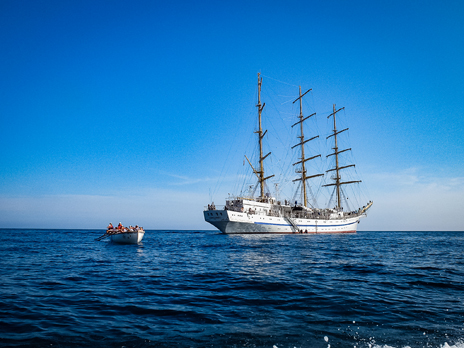 The Khersones sailing ship leaves for Crimean Circumnavigation-2018