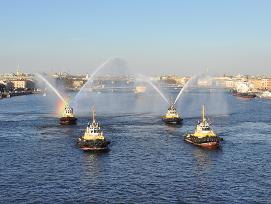 Residents and guests of St. Petersburg have a chance to visit icebreakers of the FSUE “Rosmorport” in the framework of the City Day celebration 