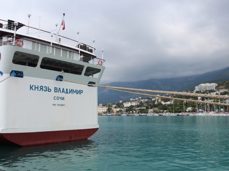 Knyaz Vladimir liner connects the resorts of the Black Sea region