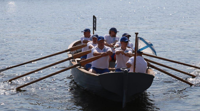 Team of the Kaliningrad Directorate of the North-Western Basin Branch joins the Milya Vityazya rowing regatta among amateur teams