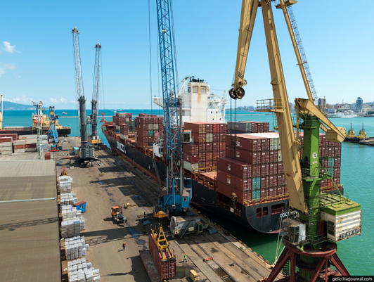 The volume of cargo processing in Russian seaports decreased by 2.1 % in the first 7 months of this year