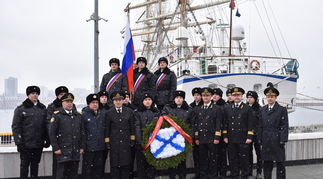 Cadets of the Nadezhda sailing boat to pay tribute to the memory of sailors who died in the Battle of Tsushima
