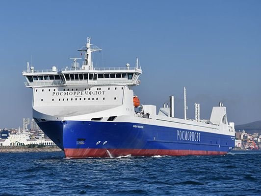 The Marshal Rokossovsky dual-fuel ferry for Ust-Luga - Baltiysk line to arrive at Baltiysk soon